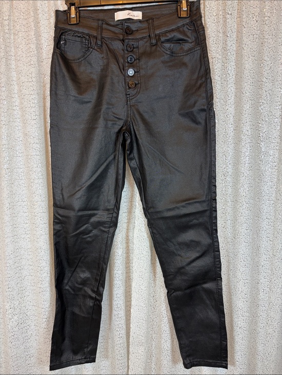 KanCan Denim - KanCan Black Coated Stretch Skinny Jeans 9/28